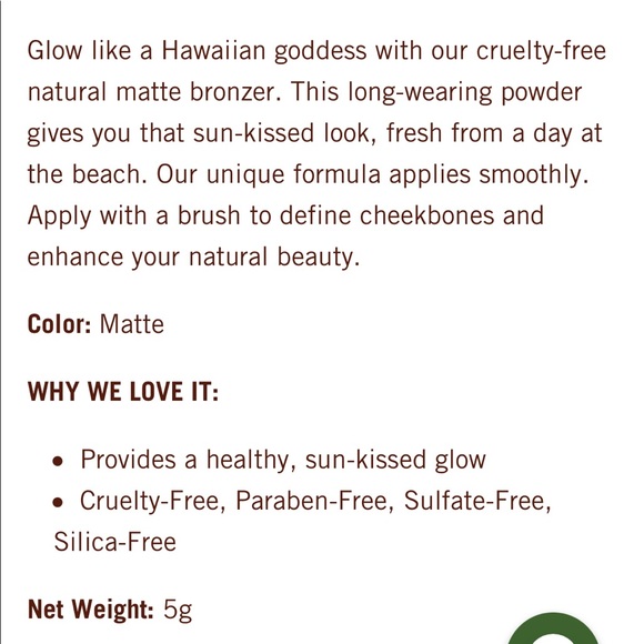 Hanalei | Matte Bronzer NEW - Picture 6 of 6